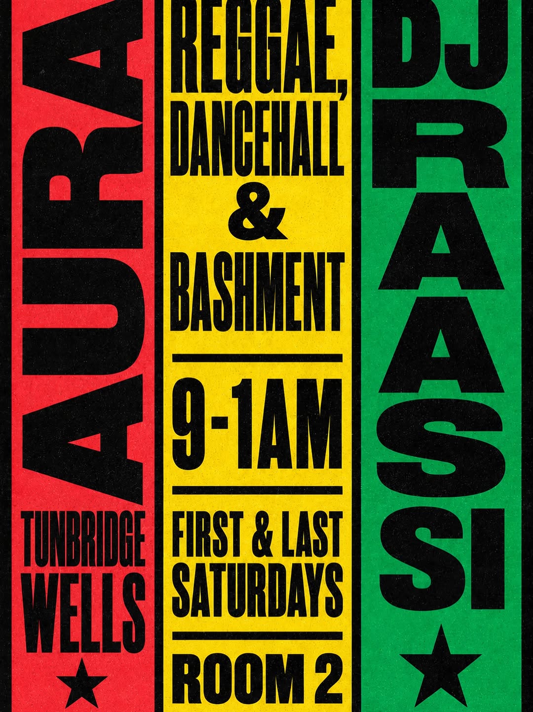 THE NIGHT U GUYS ALL LOVE 💚EVERT first and last Saturday of the month join DJ RAAS SI in room 2 for a night full of Dancehall, Reggae and Bashment 🇯🇲We will see you this weekend 😜